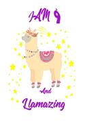 I Am 9 And Llamazing Notebook, A birthday journal for 9 year old girls and boys: Funny Happy 9th Birthday Gift Notebook
