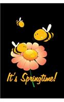 It's Springtime Bee: 6x9 120 pages blank - Your personal Diary