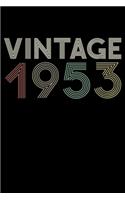 Vintage 1953 Notebook Birthday Gift