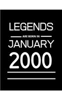 LEGENDS are born in January 2000: 2020 Daily Diary: One page per day with month tabs, one year 366 day fully line and dated journal. The Homemaker's Friend. Jan 1, 2020 to Dec 31, 20