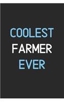 Coolest Farmer Ever: Lined Journal, 120 Pages, 6 x 9, Funny Farmer Notebook Gift Idea, Black Matte Finish (Coolest Farmer Ever Journal)