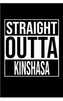 Straight Outta Kinshasa: Blank Notebook - Black History Month African Wide Ruled Lined Paper Notepad - Writing Pad for Writers from Africa - Note Taking - Assignments Taking