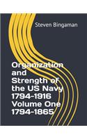 Organization and Strength of the US Navy 1794-1916 Volume One 1794-1865