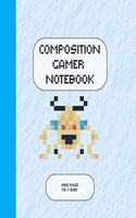 Composition Gamer Notebook Wide Ruled: The Game is Never Over. Perfect Unique Gift Idea Wide Ruled Notebook, Composition Sketch Book to write in for Mens Women Girl Boy under 10$