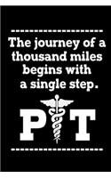 The Journey Of A Thousands Miles Begins With A Single Step. PT