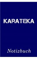Karateka Notizbuch