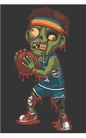 2020 Week To View Dated Planner Diary: 6x9 Inches Paperback Basketball Zombie Halloween Undead