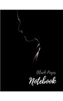 Black Pages Notebook: Black Paper Notebook - 125 Lined Black Pages - Unleash Your Imagination With Gel Ink Pens, Fluorescent and Metallic Gel Pens or Markers, Chalk - 8.5