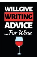 Will Give Writing Advice For Wine