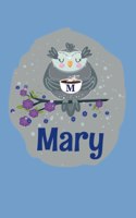 Mary: Dot Grid Journal Personalized Name Notebook