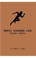 Simple Running Log Tracker Journal