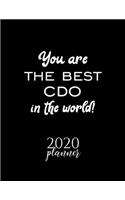You Are The Best Cdo In The World! 2020 Planner: Nice 2020 Calendar for Cdo - Christmas Gift Idea for Cdo - Cdo Journal for 2020 - 120 pages 8.5x11 inches