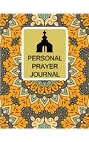 Personal Prayer Journal: Mandala Floral Design With Calendar 2018-2019, Daily Guide for prayer, praise and Thanks Workbook: size 8.5x11 Inches Extra Large Made In USA(7 My Bible Study Journal)