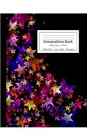 Composition Book Bright Stars on Black