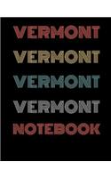 Vermont Notebook: Blank Line Notebook (8.5 X 11 - 110 Blank Pages)