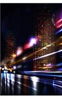 Time Lapse: Photography Film Urban City Night Lights Daily Writing Notebook Journal