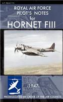 Royal Air Force Pilot's Notes for Hornet FIII