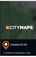 City Maps Charlotte North Carolina, USA