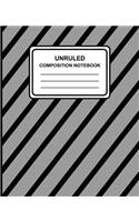 Unruled Composition Notebook