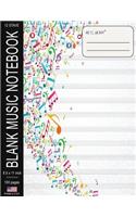 Blank Music Notebook
