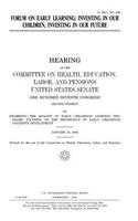 Forum on early learning