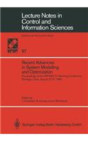 Recent Advances in System Modelling and Optimization