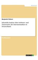 Sekundär-Analyse über Anbieter- und Nutzerseite des Internetmarktes in Deutschland