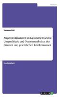 Angebotsstrukturen im Gesundheitssektor. Unterschiede und Gemeinsamkeiten der privaten und gesetzlichen Krankenkassen