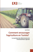 Comment encourager l'agriculture en Tunisie?