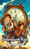 Steampunk Kids Coloring Book