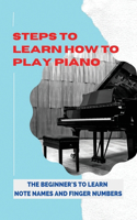 Steps To Learn How To Play Piano: The Beginner's To Learn Note Names And Finger Numbers: Strategies Of Learning Piano