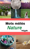 Mots mêlés Nature moyen: Mots mêlés adultes niveau facile - fruits plantes poissons arbres science espace météo