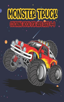 Monster Truck Coloring Book for Kids Ages 4-8