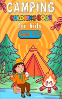 Camping Coloring Book for kids Ages 3-8