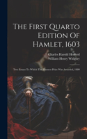 First Quarto Edition Of Hamlet, 1603