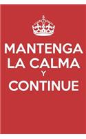 Mantenga La Calma Y Continue: - Diario de la página en blanco - Sin líneas - (Diario, Cuaderno)(7 Keep Calm)