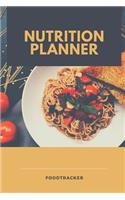 Nutrition Planner Foodtracker: A5 food tracker to fill in planner journal meal tracker motivational diary fitness plan