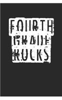 Back to School Notebook 'Fourth Grade Rocks' - Back To School Gift for Her and Him - 4th Grade Writing Journal