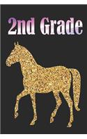 2nd Grade: 2nd Grade Horse School Notebook size 6x9