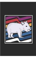 Wombat Retro Colorful: Wombats Notebook, Blank Lined (6 x 9 - 120 pages) Animal Themed Notebook for Daily Journal, Diary, and Gift