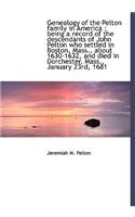 Genealogy of the Pelton Family in America