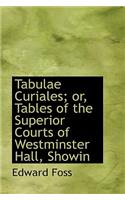 Tabulae Curiales; Or, Tables of the Superior Courts of Westminster Hall, Showin