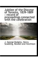 Jubilee of the Diocese of Toronto, 1839-1889