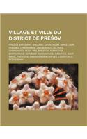Village Et Ville Du District de Pre Ov