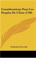 Considerations Pour Les Peuples de L'Etat (1760)