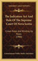 Judicature Act And Rule Of The Supreme Court Of Nova Scotia