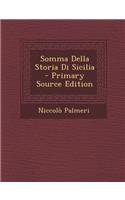 Somma Della Storia Di Sicilia - Primary Source Edition