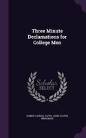 Three Minute Declamations for College Men