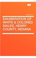 Enumeration of White & Colored Males, Henry County, Indiana Volume 1913