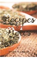 Recipes & Notes Blank Cookbook
